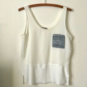 Zara Sleeveless White Blouse